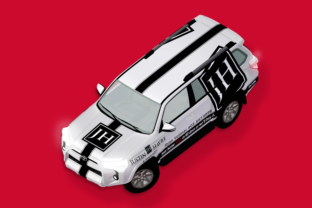 Justin Havre & Associates custom 4Runner wrap